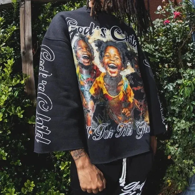 Wholesale Oversized Graphic T Shirt: Retro Y2K Streetwear