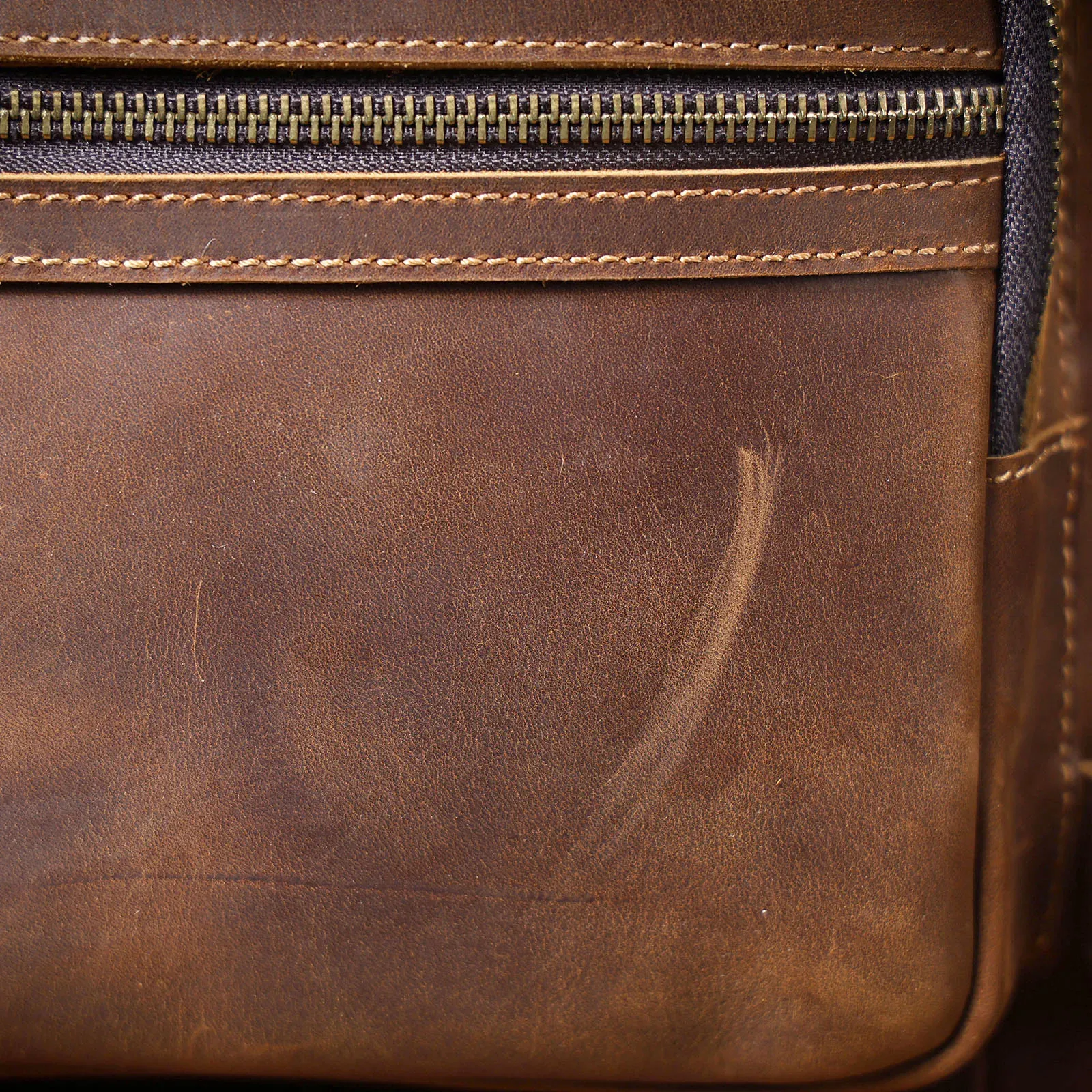 Vintage Rucksack Aus Echtem Leder Für Reisen Und Trekking_voghion.com