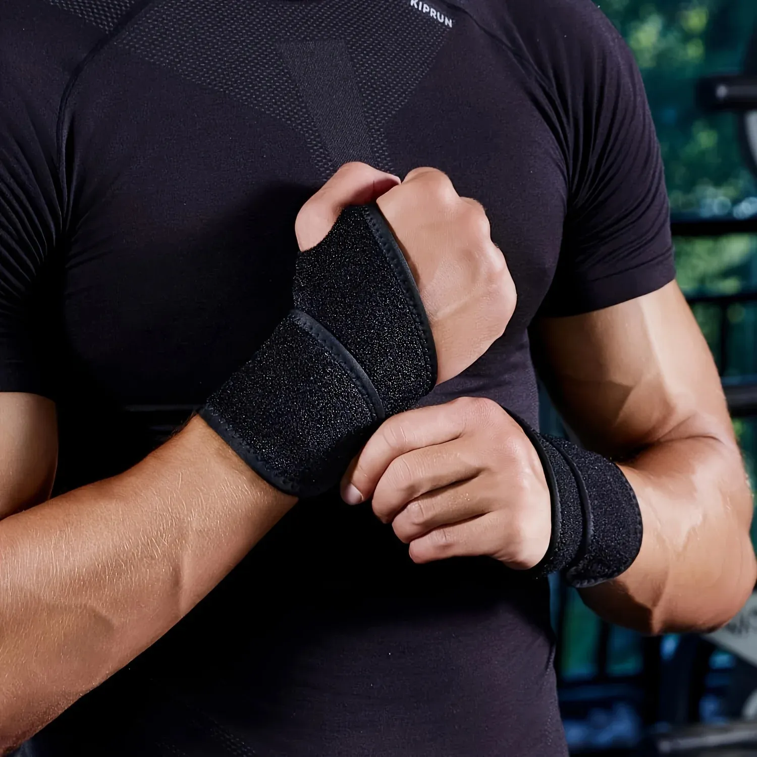 Compression Hand Support Two Adjustable Compression Wrist Supports for Either Hand with Straps ...