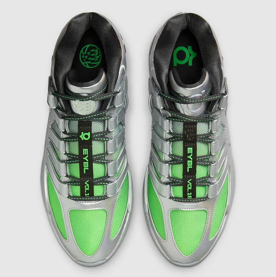 KD 18 EYBL Metallic Silver Kids Basketball Shoes Grade School Boys Girls  Sport Sneakers Trainer US4 US12 From Sneakersports, $38.69 | DHgate.Com, image size:892x893