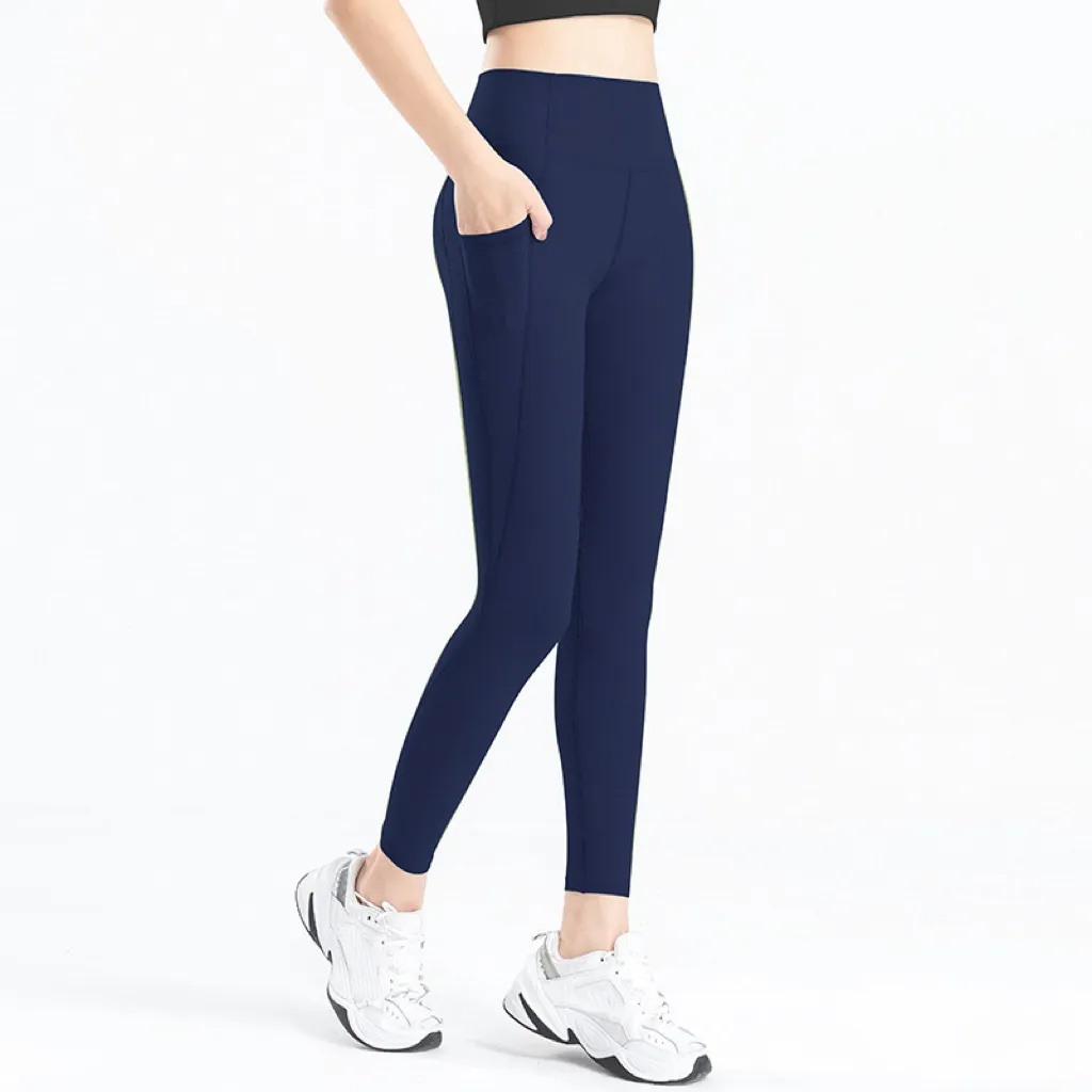 Generico Leggins Donna Sportivi Vita Alta Pantaloni Yoga Donna Push Up Leggins Elasticizzati Slim Fit Elastici Collant Jogging Senza Cuciture Leggings Taglia Grossa Casual per Pilates Sport Yoga