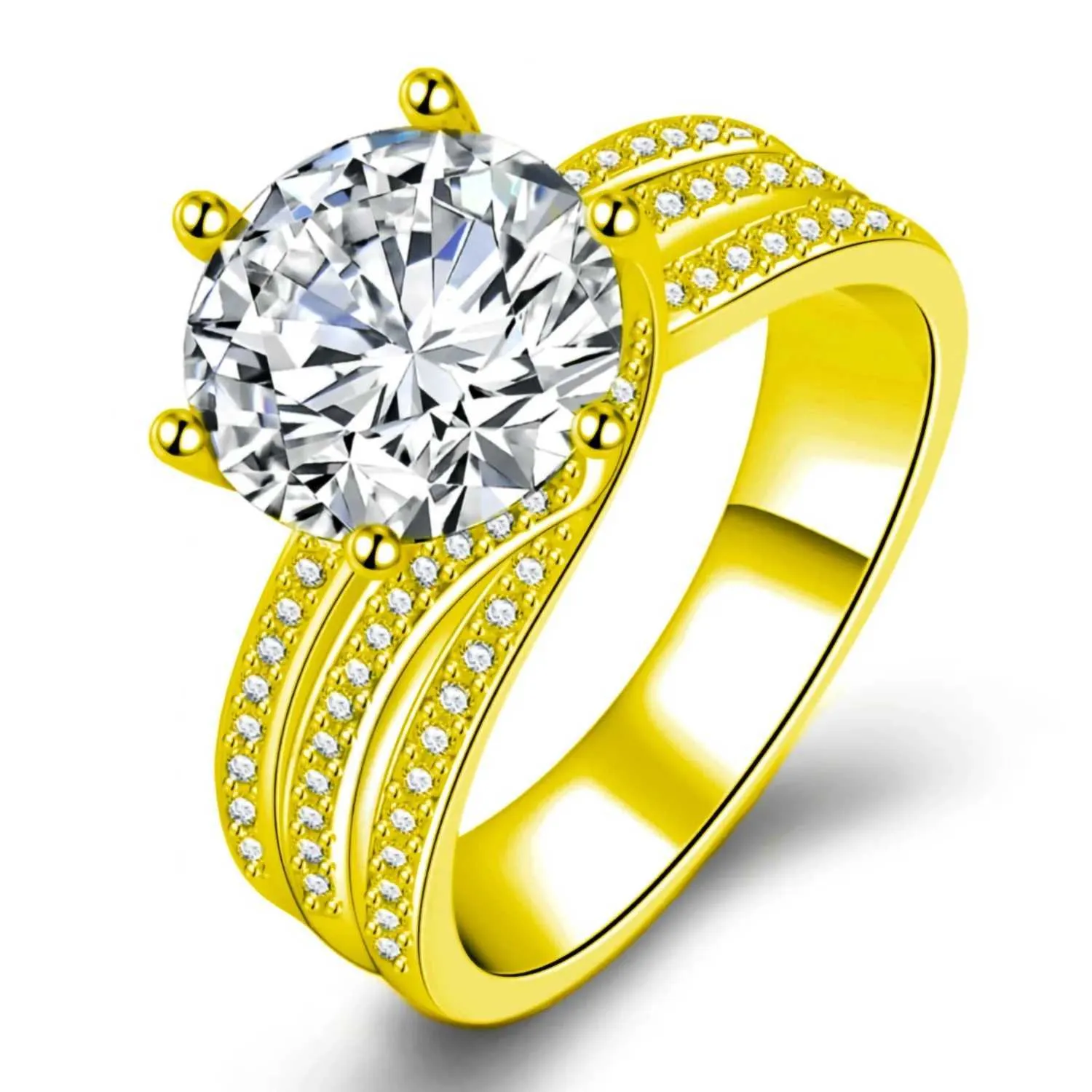 New 925 Sterling Silver Ring 5A Zircon Luxury High Quality For Women Men Wedding Fine Jewelry Accessories Party Gift_voghion.com