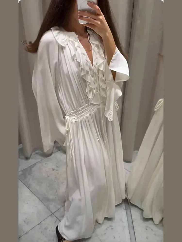 Elegant Gauzy Dresses: Loose Long Sleeve White... From Yiwang05, $21.86 In  Bulk | DHgate.Com