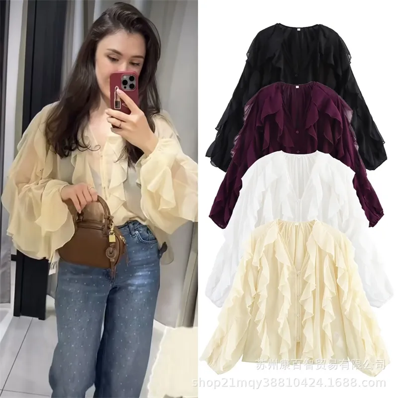 chiffon layered top
