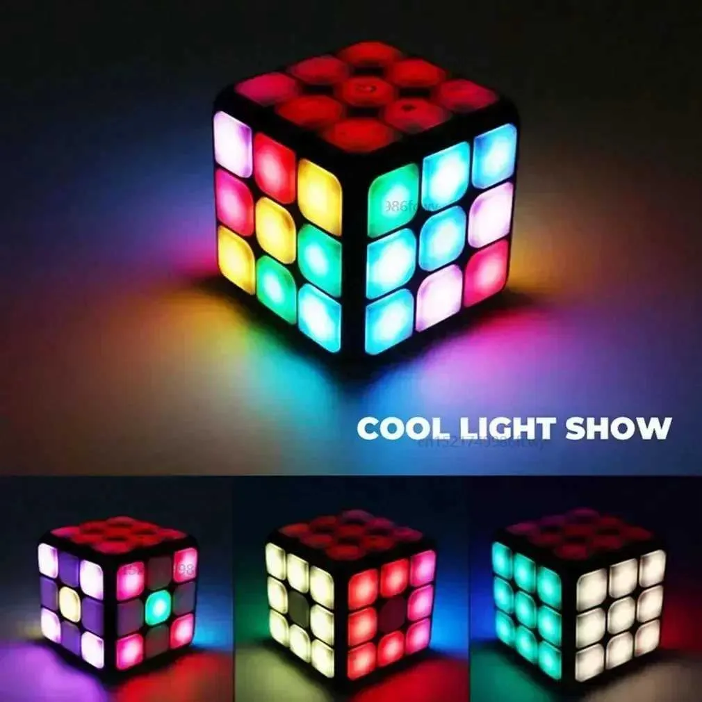 Smart Voice Cube 3x3 Electronic Flashing Puzzle Magnetic Brain Game For ...