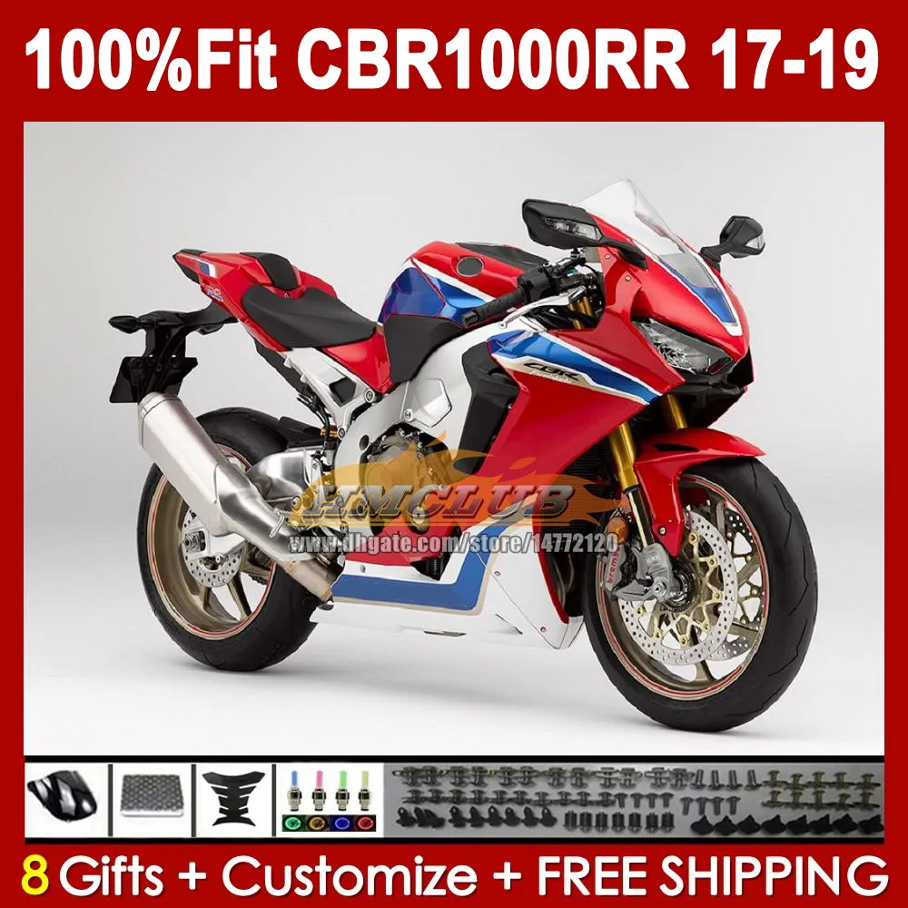 OEM Glossy Red Body Kit For HONDA CBR 1000RR 1000 1000CC 17 19