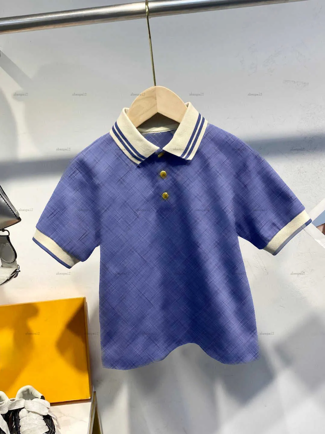 Luxury Short Sleeve Polo Shirt Multi Color Texture... 