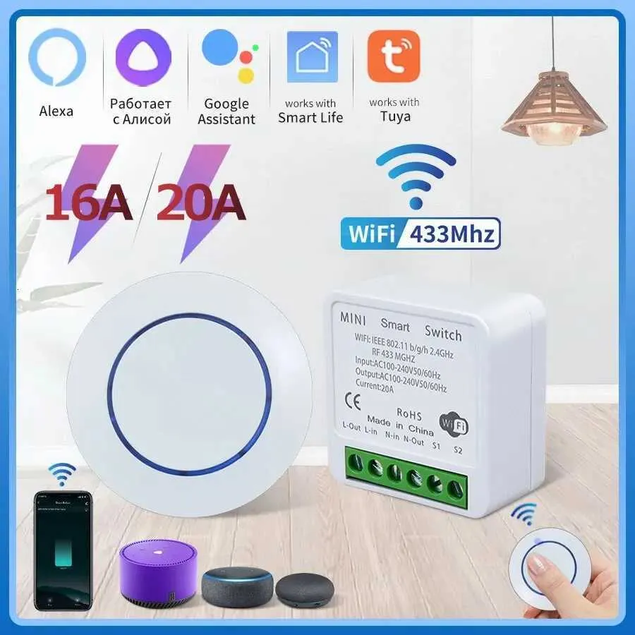 Interruttori e dier Controllo Vocale con Alexa e Google Hoe 4pz