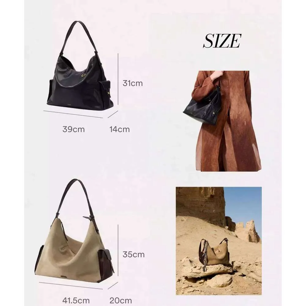 Große Schultertasche/Crossbody-Laptoptasche für Damen, lässig, minimalistisch, weich, Retro, bequem_voghion.com