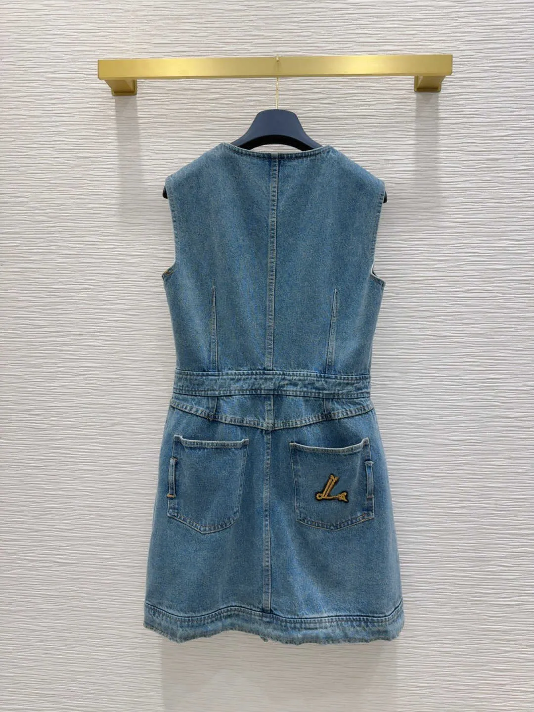 slim denim dress embroidered Stetson Embroidered Denim Shirt Dress main image 1