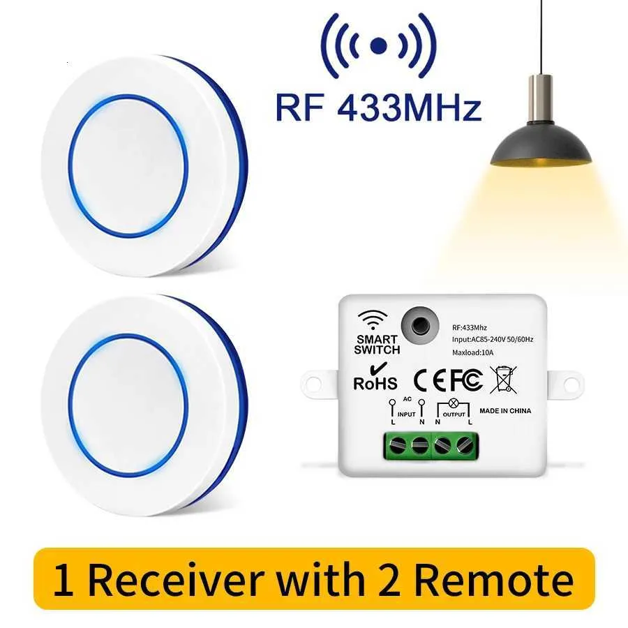 Mini Rf Button RF 433MHz Wireless Light Switch Mini Round Button... From Even_colored ...