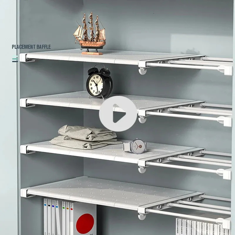 Adjustable Storage Wall Racks Adjustable Closet Organizer Shelves Wall Mounted... From Reliefstore ...