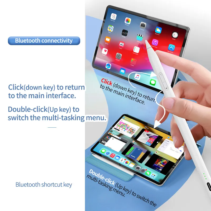 Reject Tablet Premium iPad Stylus Pen - Fast Charge, Palm Rejection, Tilt, Bluetooth ...