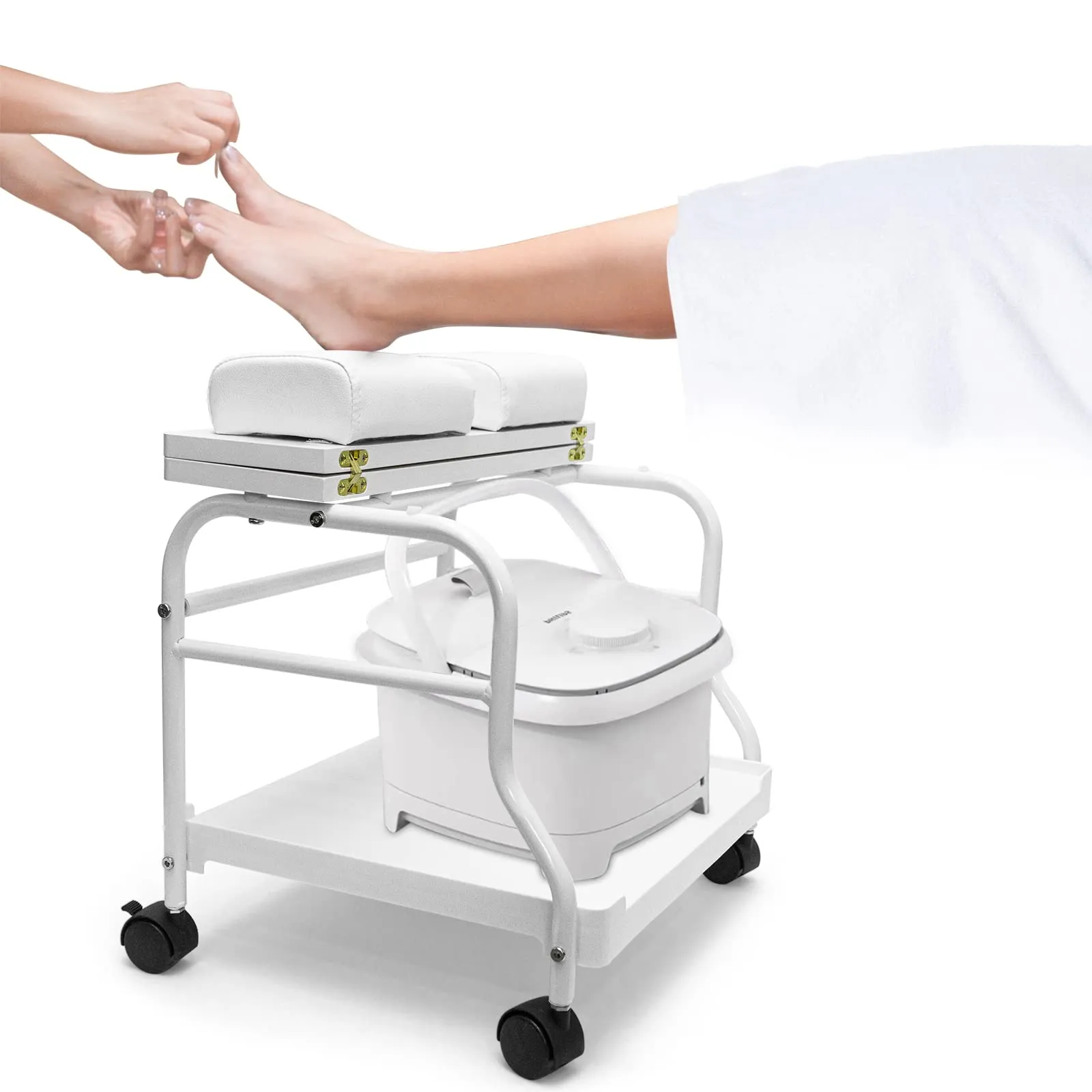 Beauty Salon Nail Or Foot Bath Spa Portable Esthetician Trolley