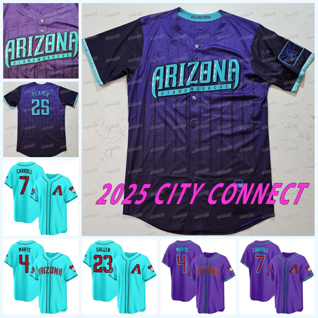 Save Big on Bulk Diamondbacks Jerseys Corbin Carroll Diamondbacks 2025  City Connect Jersey Josh Naylor Lourdes Gurriel Alek Thomas Ketel Marte 