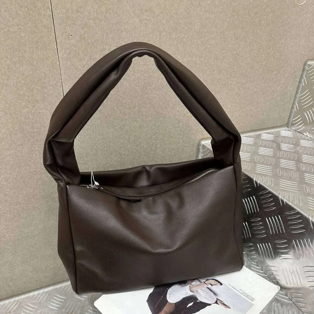 Top Layer Women's Underarm New Minimalist Cowhide Large Capacity Soft Dumpling Fashion Hand Held Shoulder Bag St251118_voghion.com
