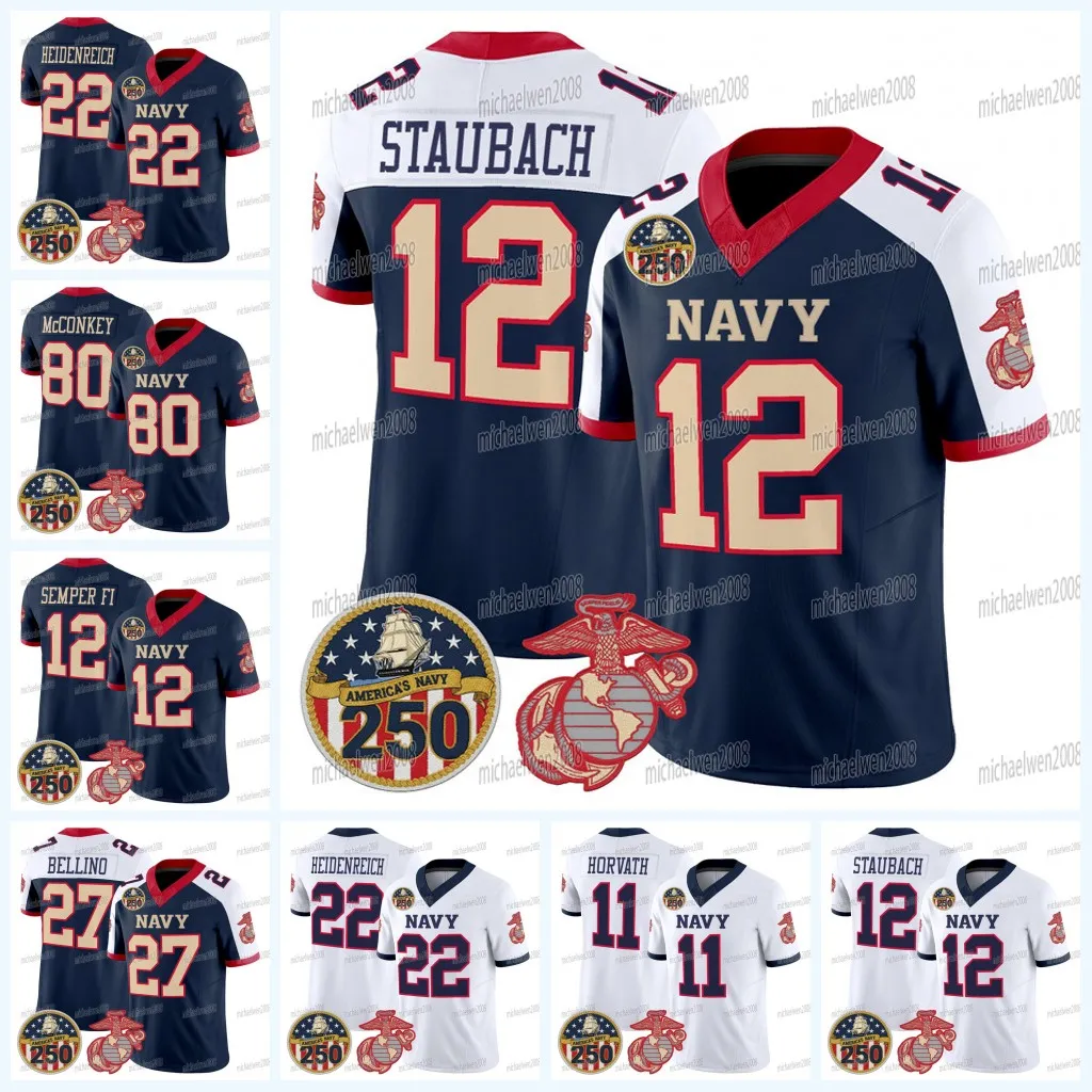 Navy Midshipmen 2025 26 Jersey With 250th Anniversary From