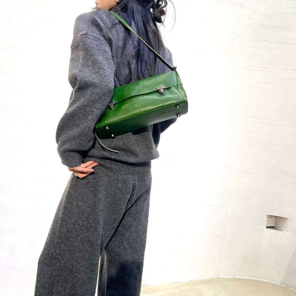 Vintage Damen Handtasche Aus Echtleder Umhängetasche Schultertasche_voghion.com