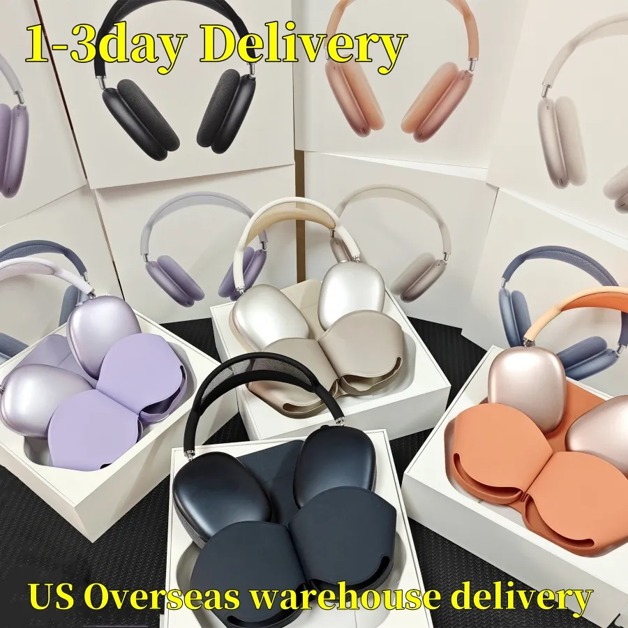 for Airpods max Bluetooth Headphones Accessories airpods pro Max 2 3 4 Headphone Wireless Earphone Top Quality ANC Metal shell Silicone Anti-drop Protective Case
