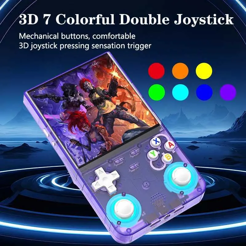 Console de jeu portable pour R36 Ultra 128 Go Écran HD 4 Rétro Portable Open-Source Gaming Device