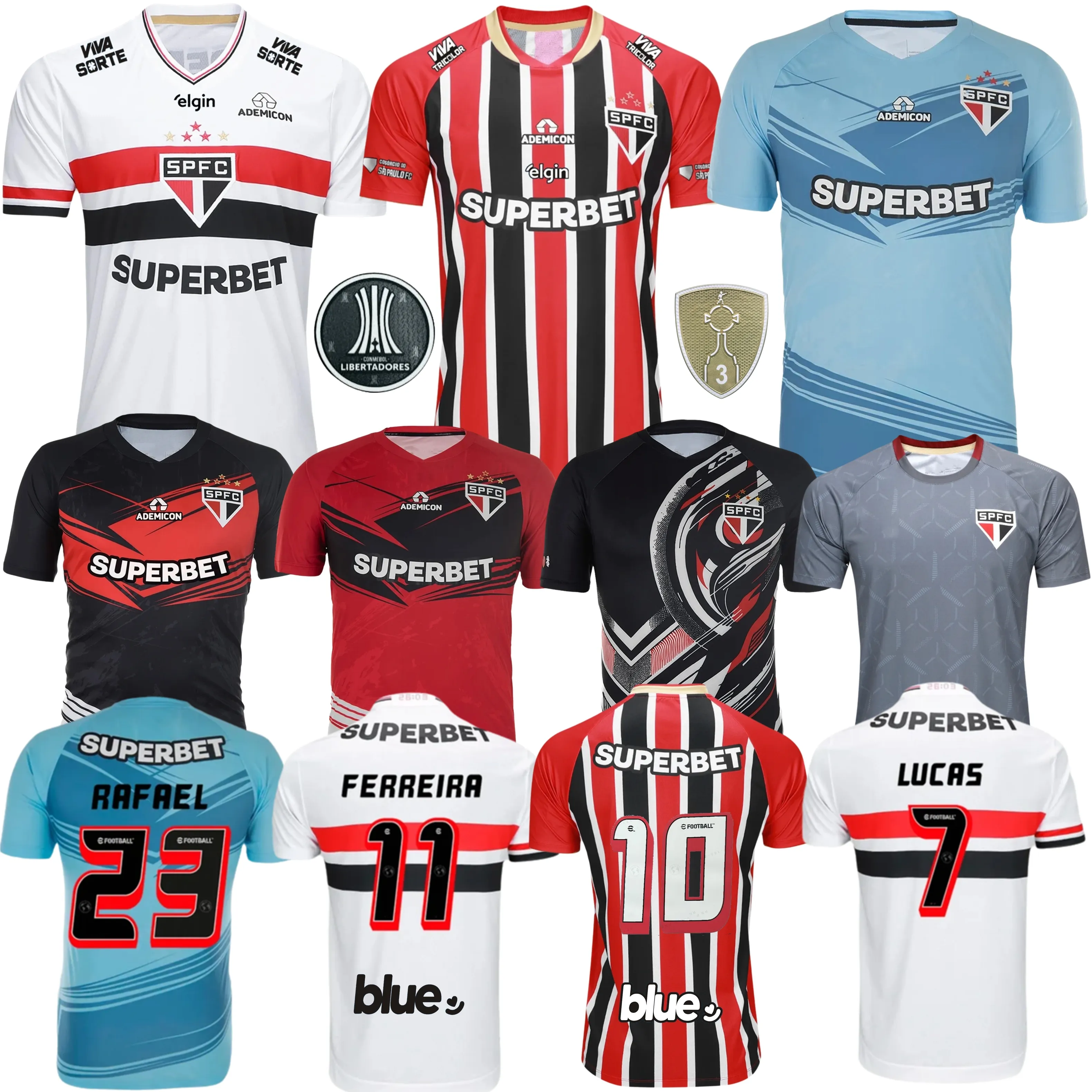 Sao Paulo FC Soccer Uniforms For Teams Home & Away Shirts Sao Paulo FC Soccer Uniforms For Teams Home & Away Shirts