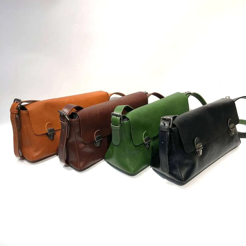 Vintage Damen Handtasche Aus Echtleder Umhängetasche Schultertasche_voghion.com