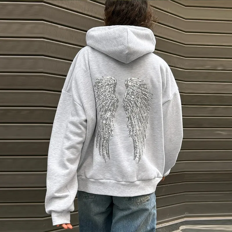 Y2K Sequin Angel Wing Hoodie Sweatsuit For Women ... From 