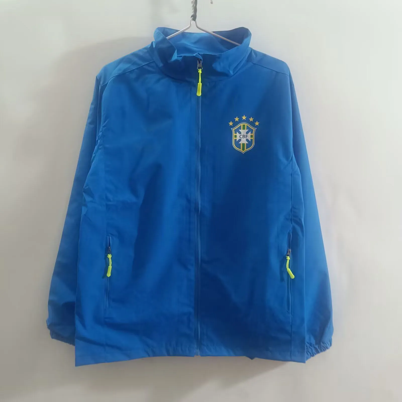 新しいレトロ ブラジル 1996 サッカー トラックスーツ ジッパー付き