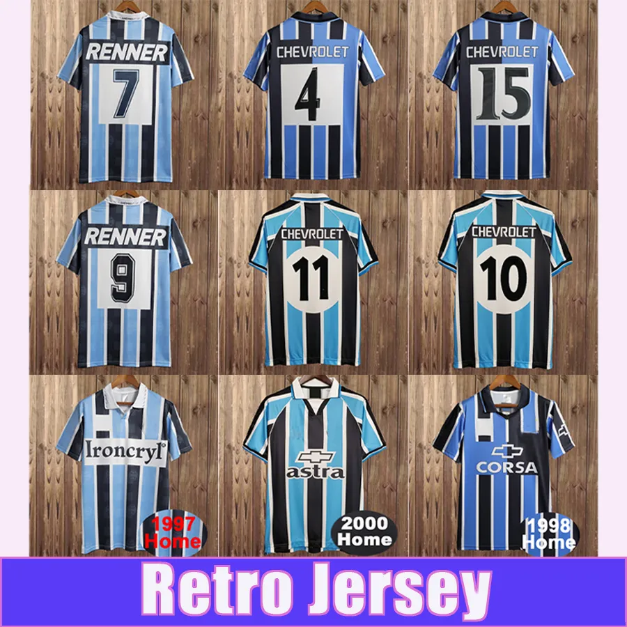 Mens Retro Soccer Jersey 1995 2001 Gremio From Sportjersey8