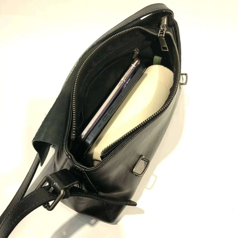 Vintage Damen Handtasche Aus Echtleder Umhängetasche Schultertasche_voghion.com