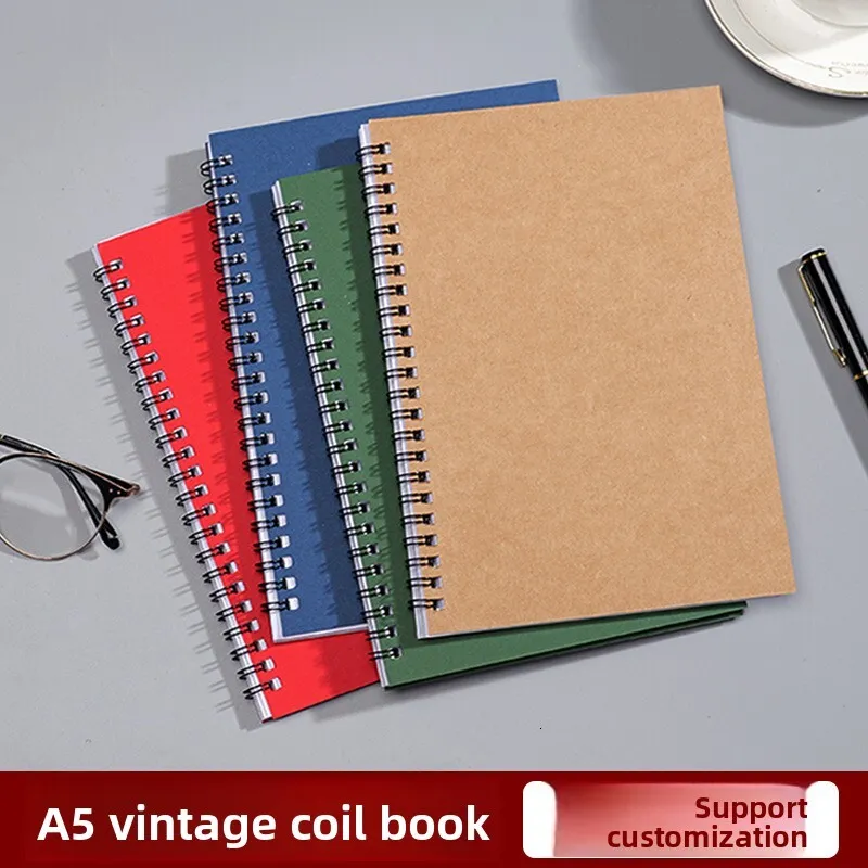Coil Creative Retro Kraft Paper Journals   Exquisite... 