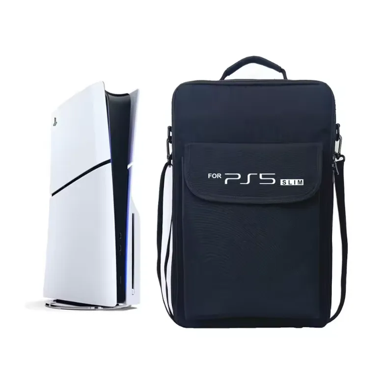 PS5 Slim Carrying Case Fabric Portable Storage Shoulder Bag Protective ...