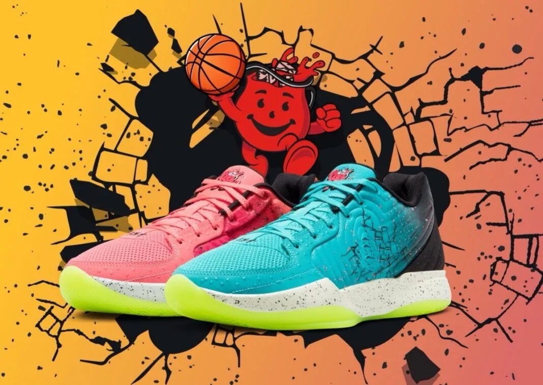 Berry Shoes: Outdoor Basketball Sneakers In Mixed Berry Hues