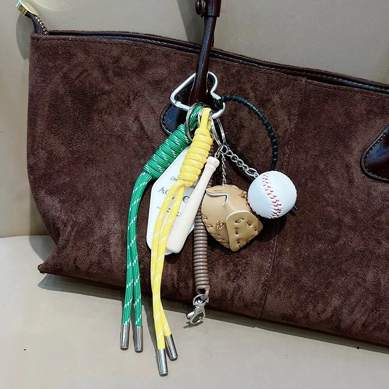 Woken Rope Keychain Handmade Woven Rope Bag Pendant Keychain Plush Backpack Decoration from ...