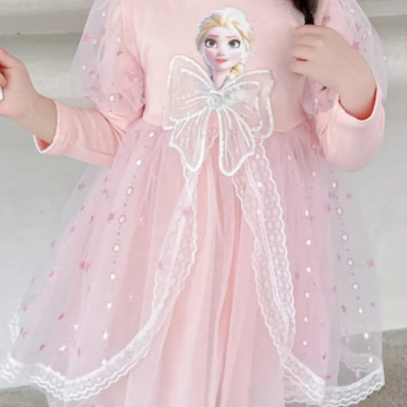 DISNEY designer kid clothe Children's designer summer clothes little girl  children's dress long-sleeved Elsa princess dress children's Ariel dress ...