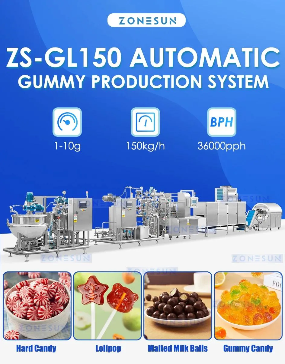 ZONESUN Gummy Making Machine Soft Candy Depositor... From Zonesuntech ...