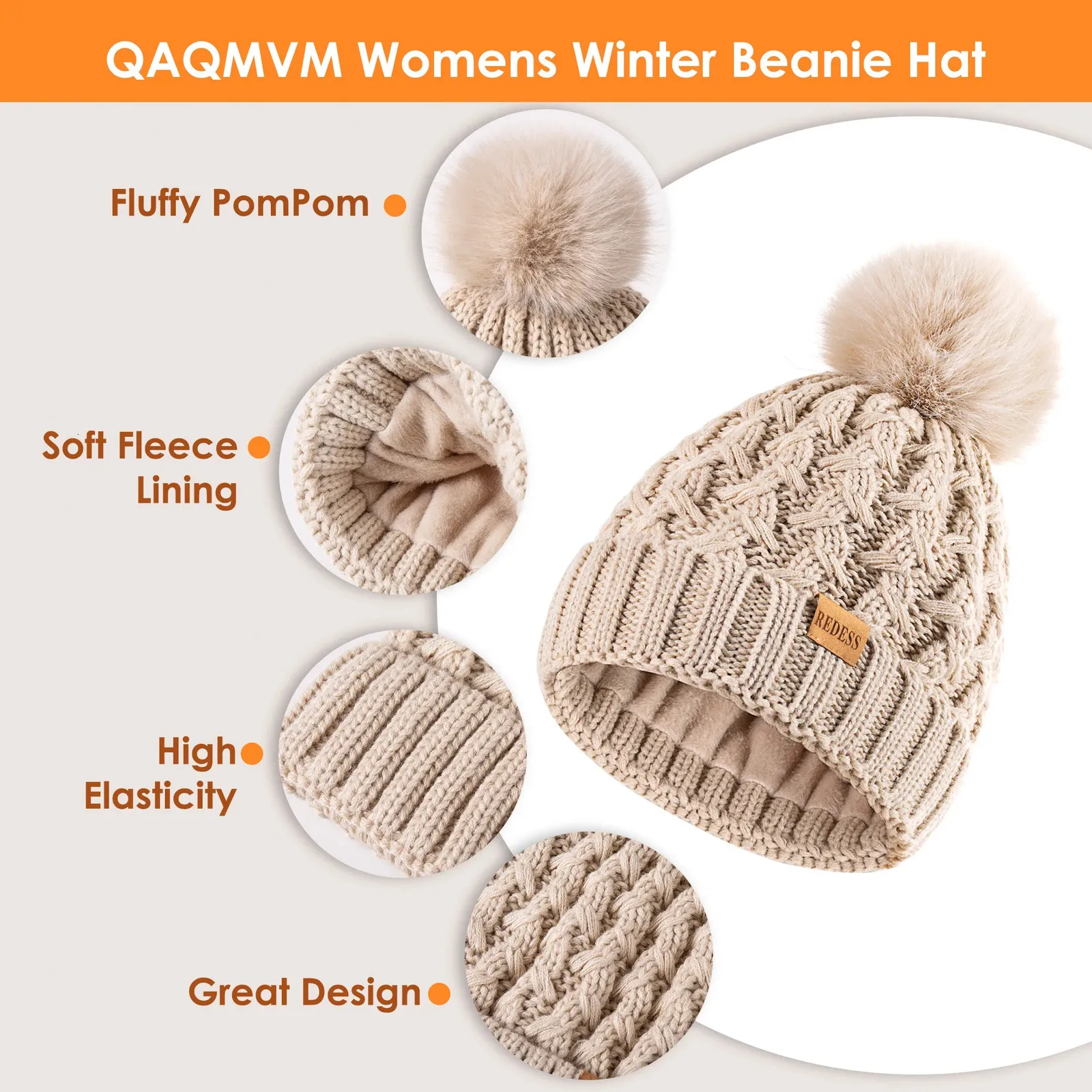Caps251118 Womens Winter Beanie Hat Touchscreen... From 