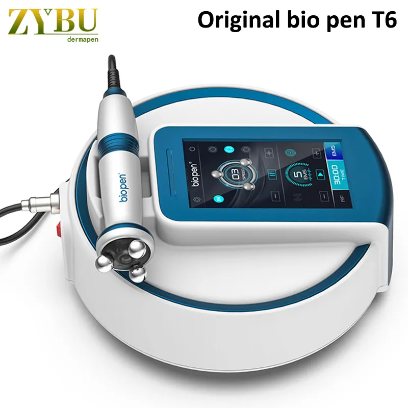 Bio Pen Portable T6 Blue Light Facial Care Microcurrent EMS RF Massage ...