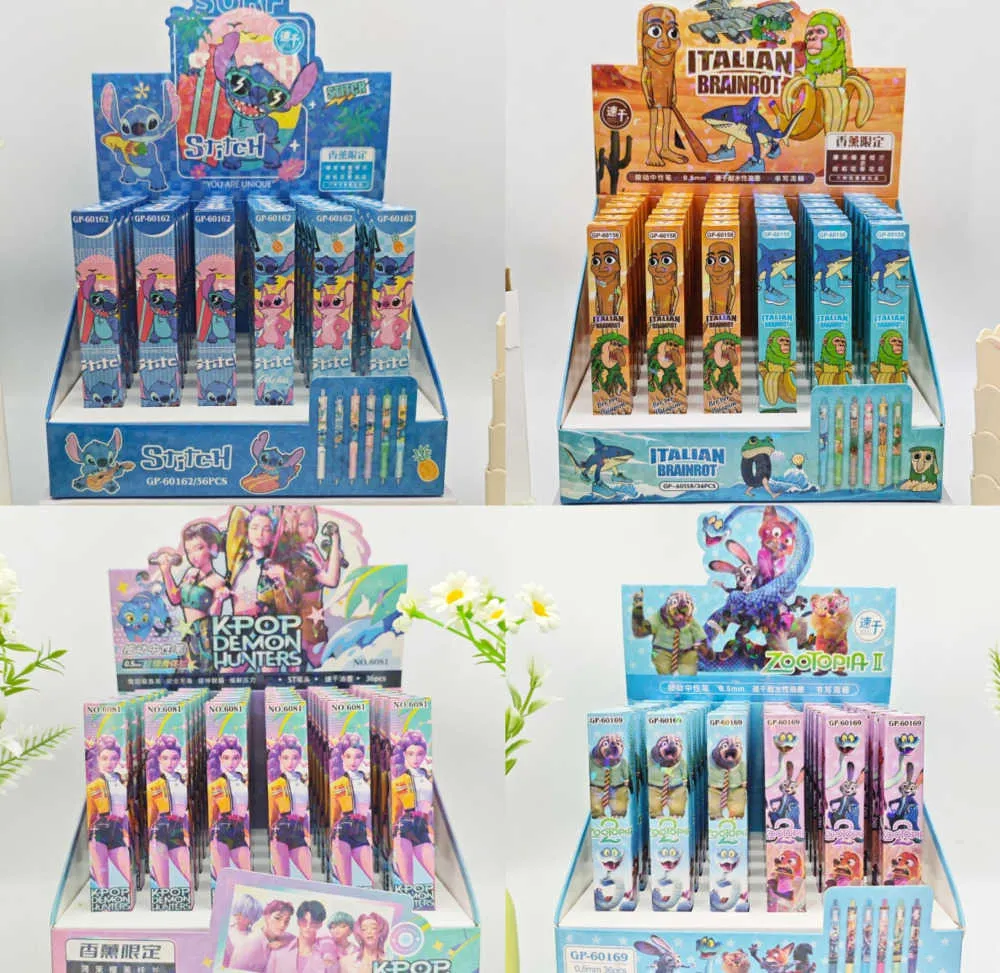 Wholesale Disney Zootopia Stitch Gel Princess Pencil... 