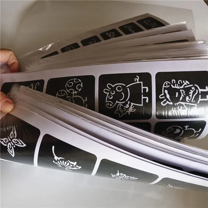 Stencil Stickers Set: 40 Sheets, 1000+ Reusable Small Temporary Body ...