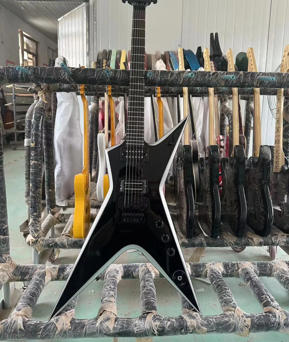 Burn Dime Stealth Electric Guitar Black With Silver From