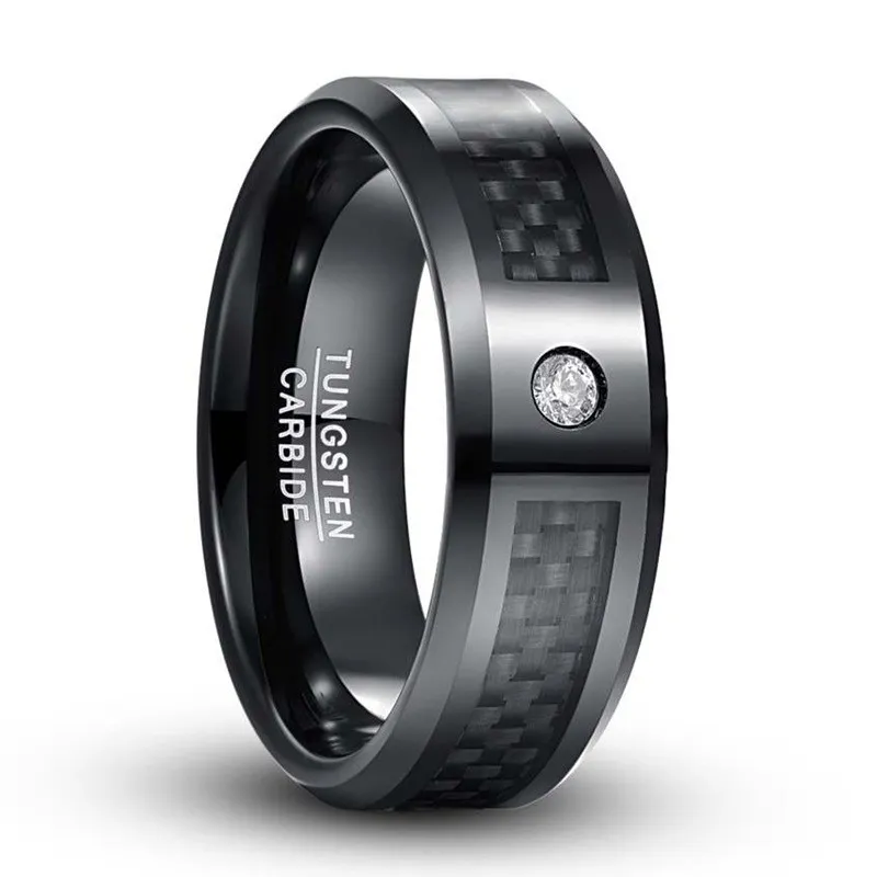 Durable Tungsten Steel Ring for Men - Scratch-Resistant Alloy with ...