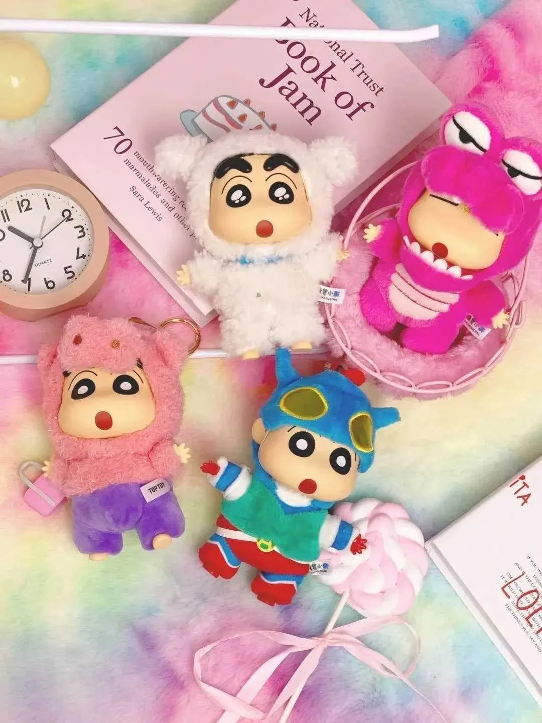 TOPTOY Crayon Shin Chan Vinyl Plush Pendant Anime Figure Blind Box Cute ...