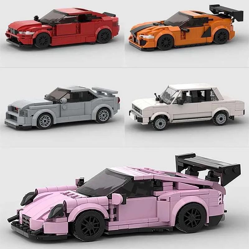 MOC Speed Super Race Car Moc Building Blocks Police Pickup Rally Sport ...