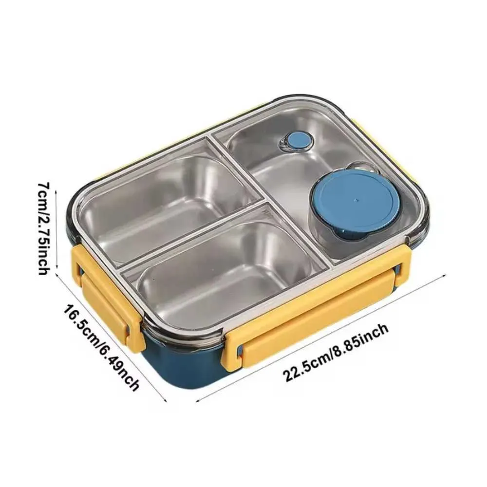 M251121 304 ステンレススチール製ランチボックス 食器付き 漏れ防止