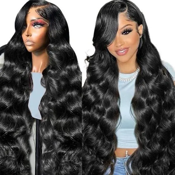 VIBESHIFT 16 34 Inch Body Wave Lace Front Wigs 200% Density  display picture 1