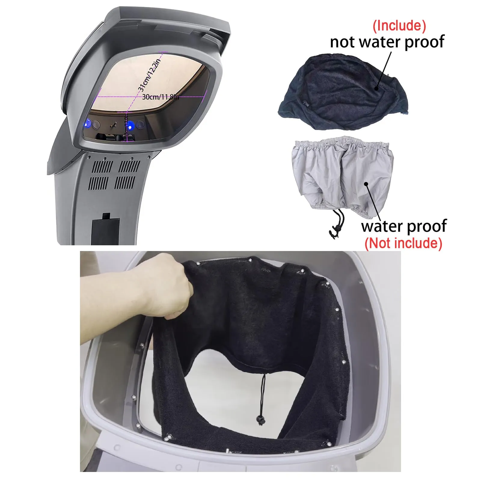 Elitzia Hair Steamer with Black Hooded Micro Mist Ozone Hair