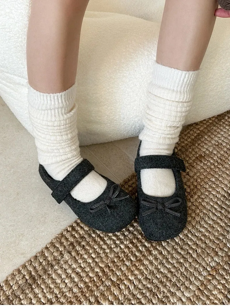 Scarpe basse in lana da donna comode e calde per esterni_voghion.com