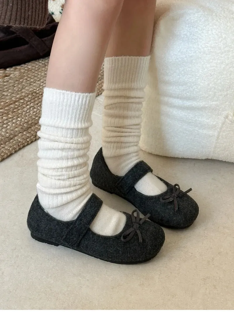 Scarpe basse in lana da donna comode e calde per esterni_voghion.com