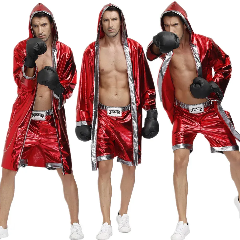 Red Hooded Boxing Robe Fancy Dress For Men Perfect... From Chao07, $29. ...